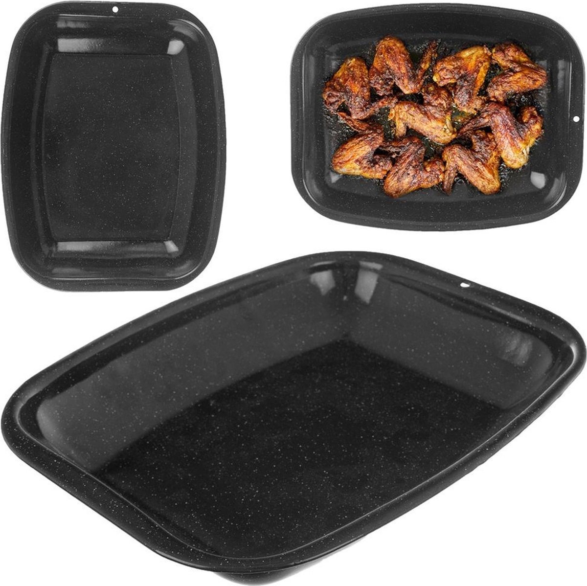 Orion group Braadslede Geëmailleerd Rechthoekige 26 5x20 5x4 cm Ovenschaal Braadpan