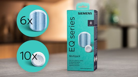 Siemens - TZ80003A Verzorgingsset voor koffieautomaten - 10 reinigingstabletten - 2 x 3 Ontkalkingtabletten