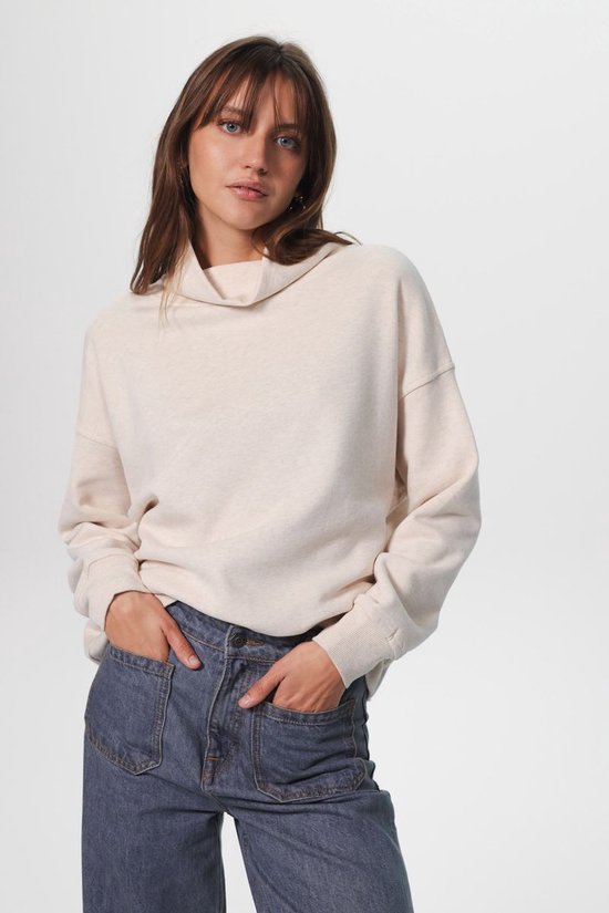Sissy-Boy - Beige oversized sweater met col