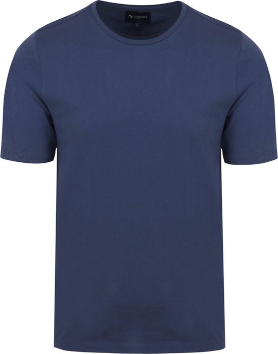 Suitable - Respect T-shirt Jim Denim Blauw - Heren - Maat 3XL - Modern-fit