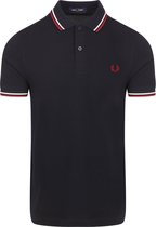 Fred Perry - Polo M3600 Navy T55 - Slim-fit - Heren Poloshirt Maat XXL