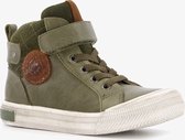 TwoDay hoge leren jongens sneakers - Groen - Uitneembare zool - Maat 24