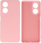 Hoesje Geschikt voor de OPPO A78 4G - Fashion Backcover Hoesje - Colorful Telefoonhoesje - Roze