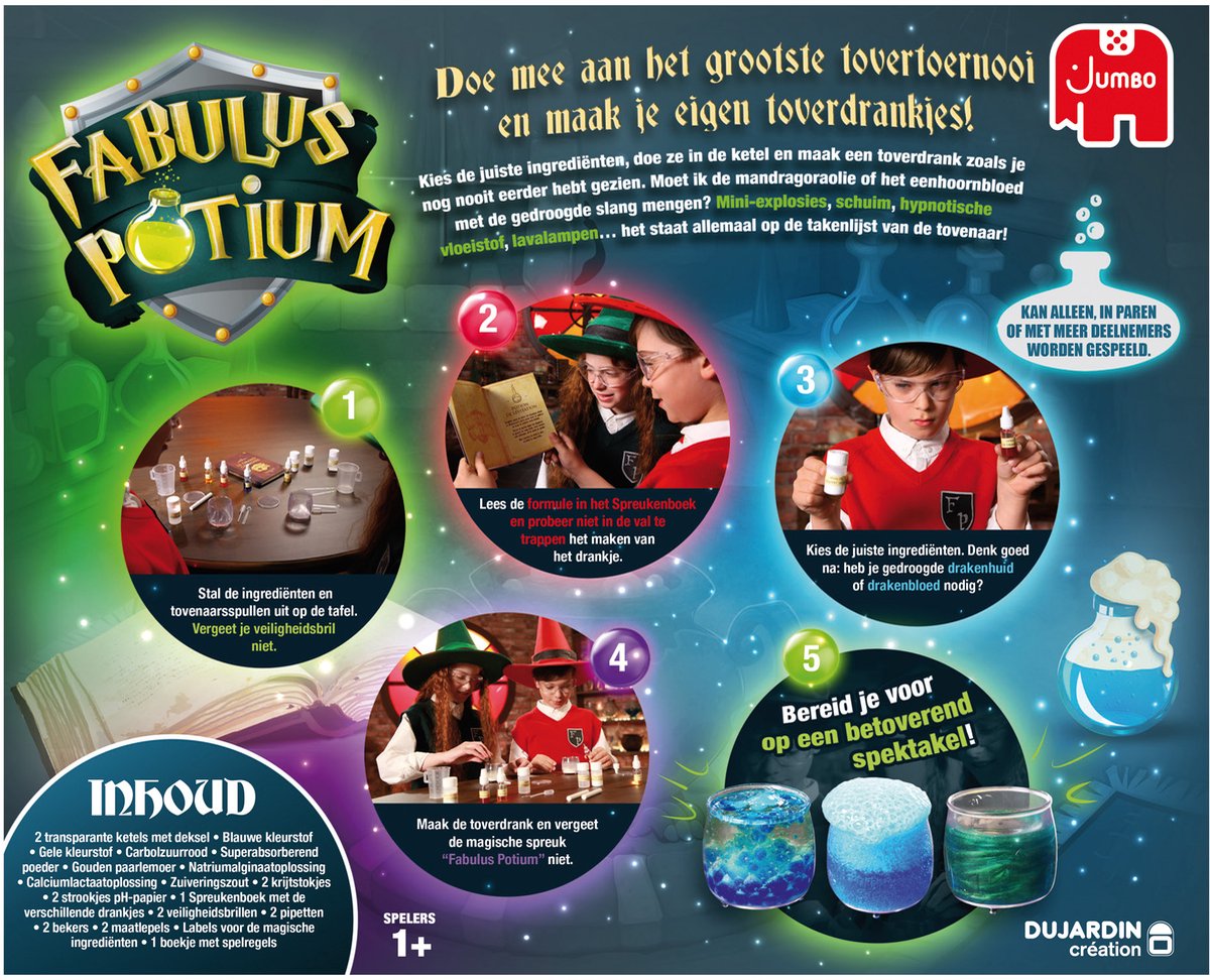 Jumbo - Fabulus Potium - Experimenten voor kinderen vanaf 8 jaar - Scheikunde set - Educatief speelgoed — afbeelding 14