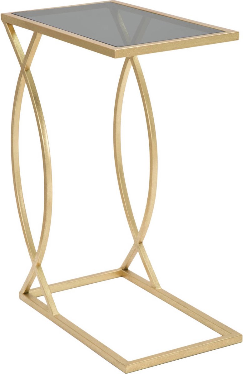 Mauro Ferretti Bijzettafel in glamourstijl, hoogte 60 cm gouden