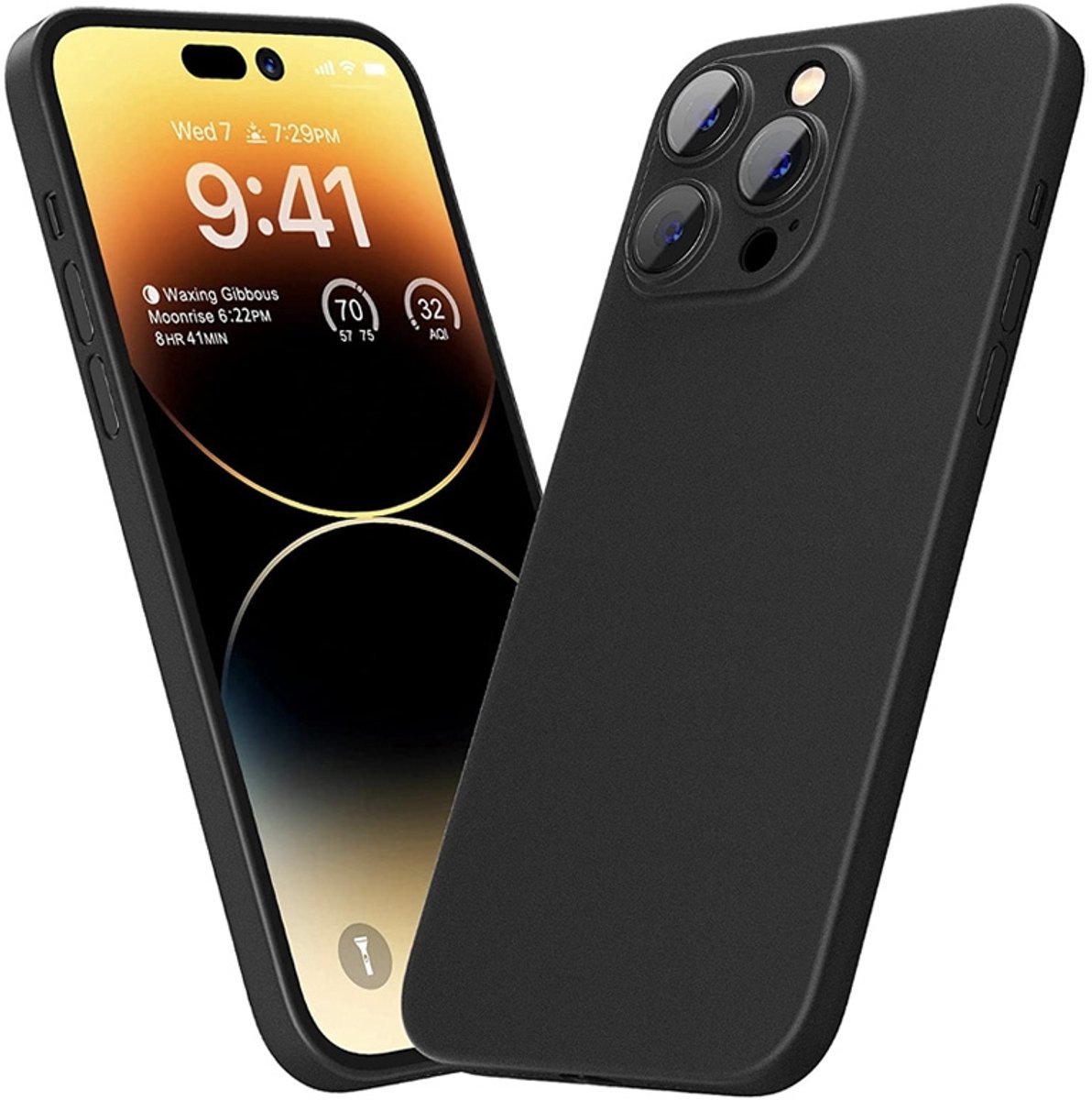 Mobiq - Ultra Dun Hoesje geschikt voor iPhone 14 Pro Max | Ultradun hoesje | Minimaal Telefoonhoesje | Dun hoesje | Ultra Thin Case | Tegen Krassen