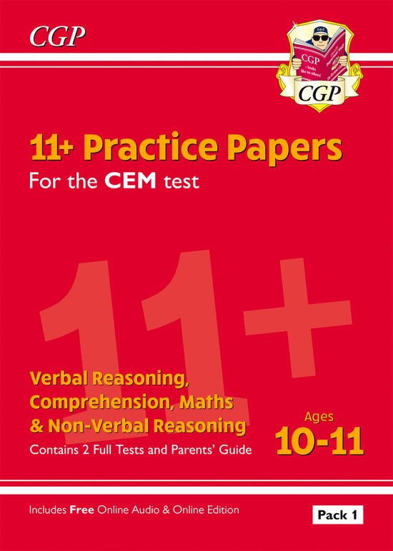 11+ CEM Practice Papers: Ages 10-11 - Pack 1 (with Parents'  ... - cover