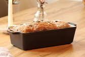 Gietijzeren brood bak en ovenschaal met deksel - voor oven grill BBQ inductie - 15 liter - Ø 282 x 12cm EW-GE-1501