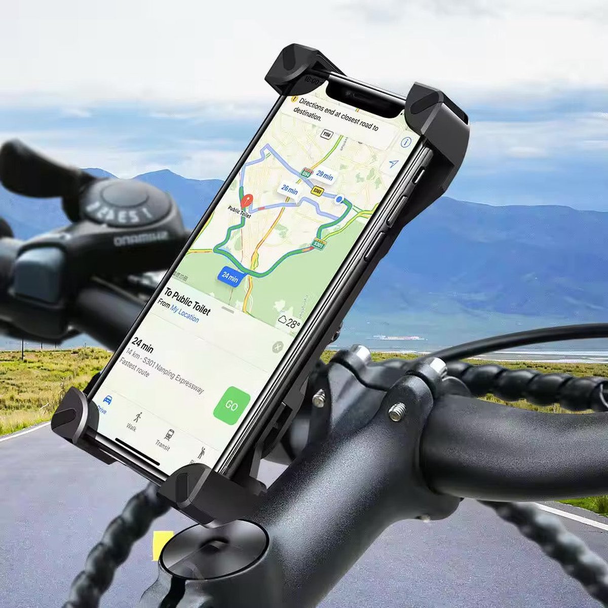 Telefoonhouder voor Fiets Motor en Fatbike - Zoskala