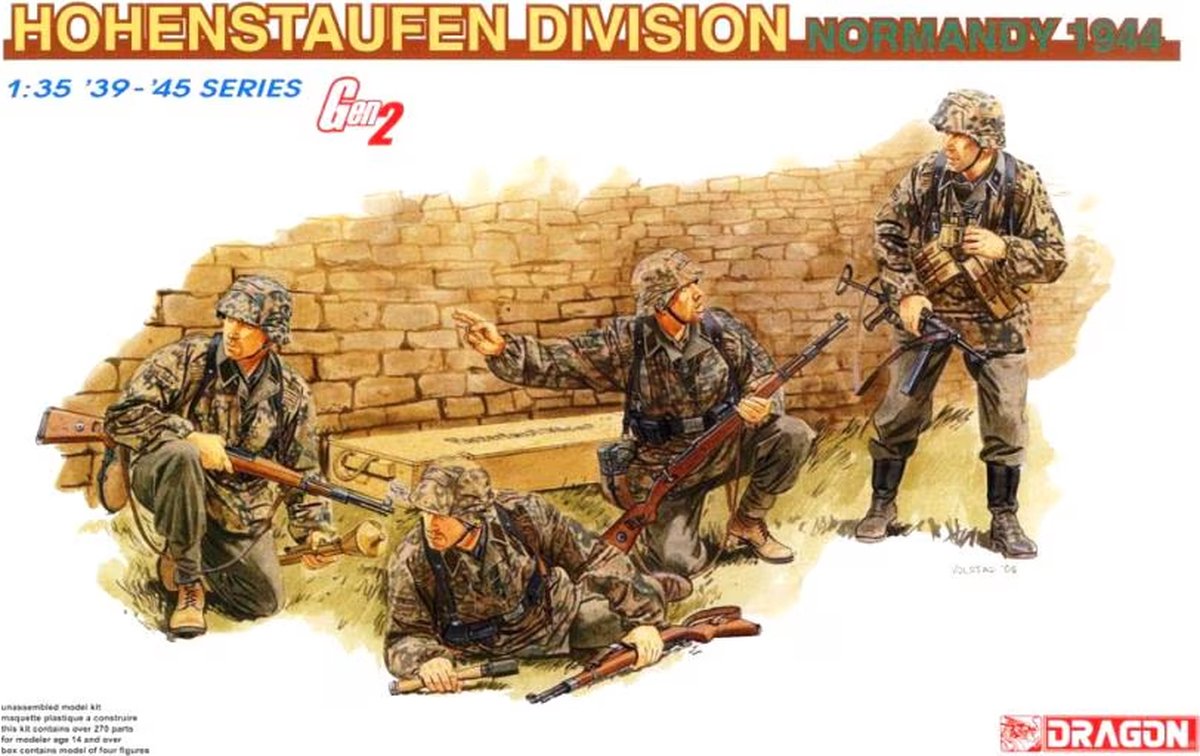 Dragon Modelbouwpakket Militaire voertuigen - 6282 Hohenstaufen Division - Normandy 1944 (Gen2) - Figuren Plastic - 1:35 - Modelbouw