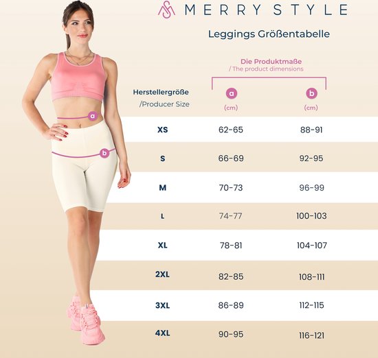Merry Style MS-MS10-199-LE Dames Capri Leggings - Sport - Vrijetijdsbroek - 3/4 Lengte - Katoen - Sporbroek - Yogabroek - Bruin - L