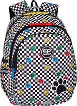 Coolpack - Cartable - Sac à dos - 3 compartiments - 21L - Sac à dos pour ordinateur portable - Zwart avec blanc