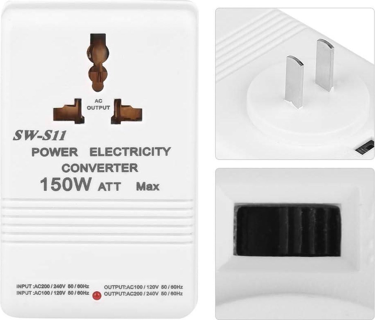 Spanningsomvormer | Amerika Naar Europa | Nedis | 75W 230V Naar 110V Ongeaard Poco101 K050801047 M1 Big Spanningsomvormer | Amerika Naar Europa | Nedis | 75W 230V Naar 110V Ongeaard Poco101 K050801047 M1 Big