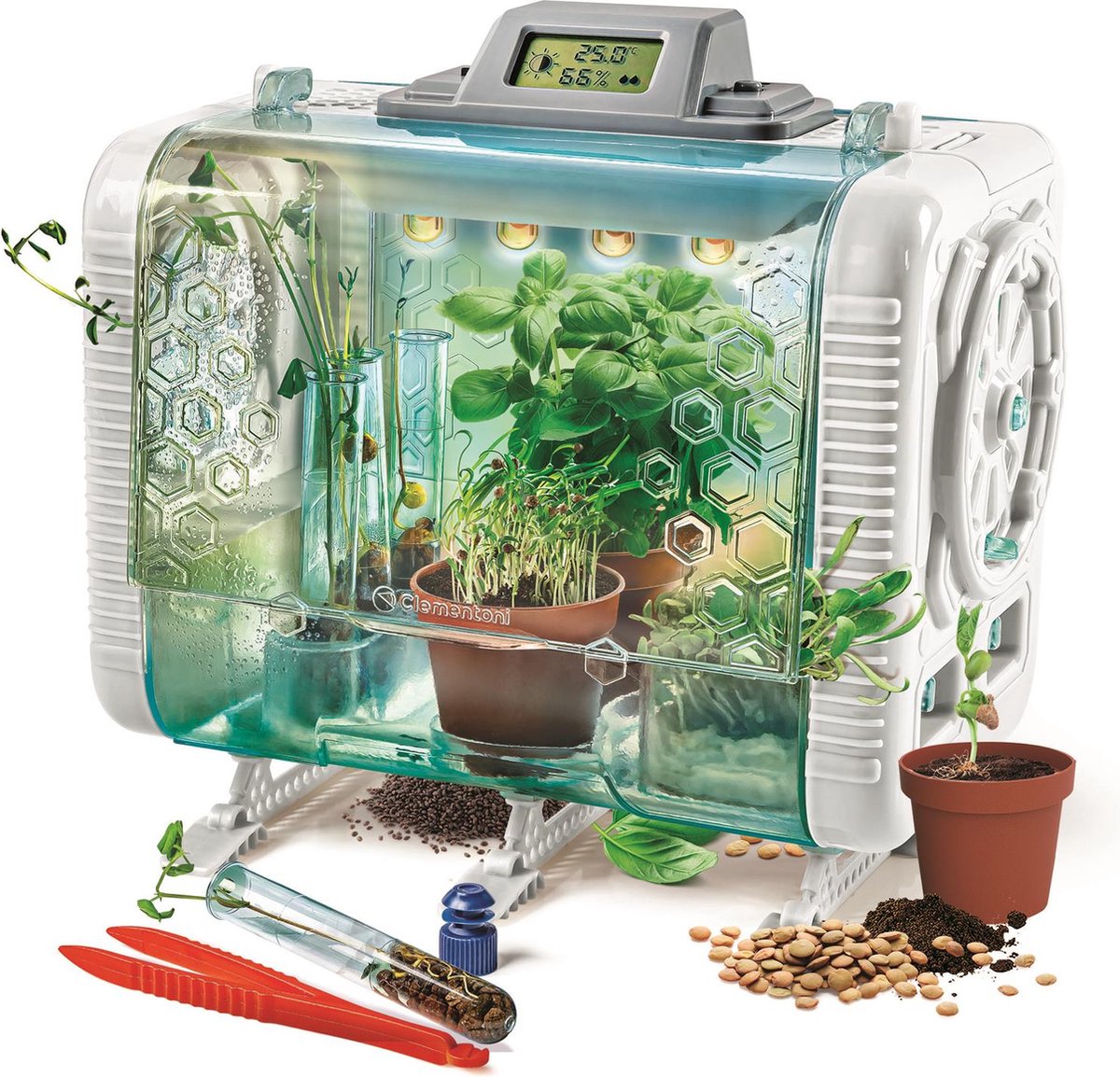 Clementoni Wetenschap en Spel - Hi-Tech Kweekkas - STEM speelgoed - Broeikas - Experimenteren met Planten - Groene vingers - Vanaf 8 jaar — afbeelding 4