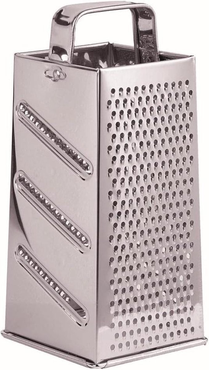 Vierkante rasp roestvrij staal zilver - Kelomat 2429-047 met handvat