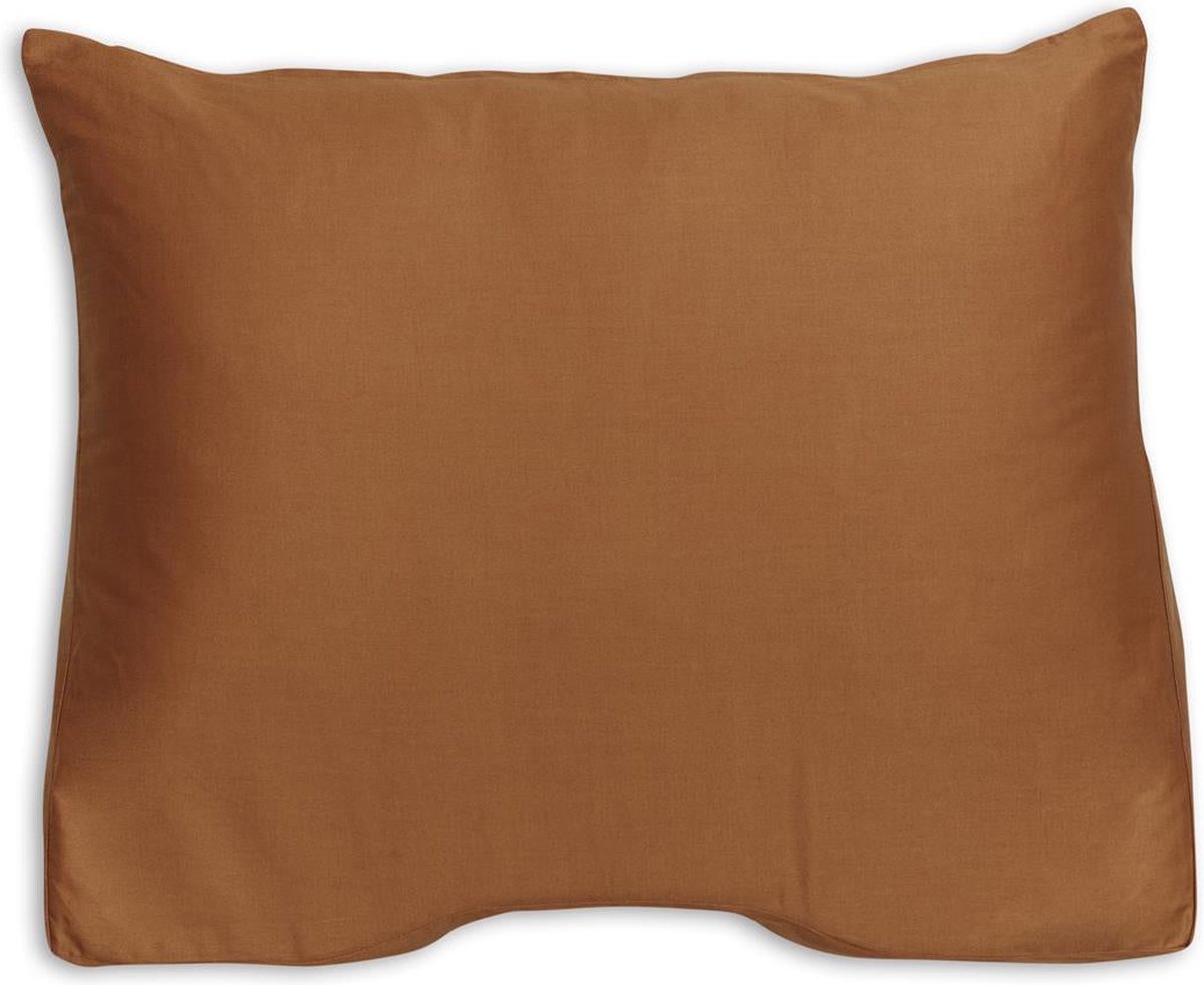 Silvana Support Satin Shoulder Contour kussensloop voor medium-stevig kussen - Steenrood - 60x60/70