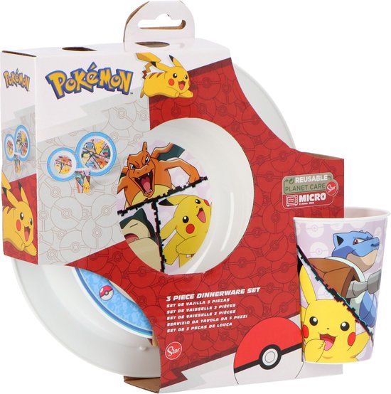 Pokémon ontbijtset - kunststof - BPA-VRIJ van Pokémon — afbeelding 2