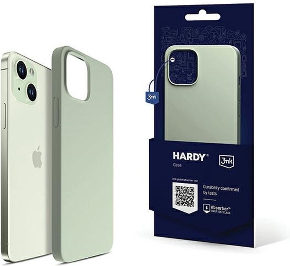 3MK Hardy Back Cover met MagSafe voor Apple iPhone 15 - Groen