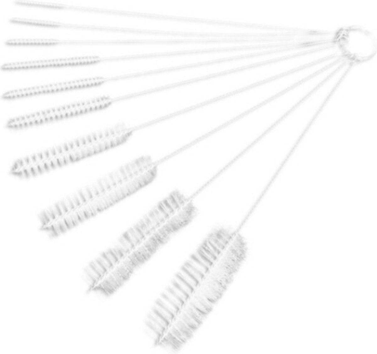 Goedkoopste Jumada's - Complete set van 10 stuks - Schoonmaak Ragertjes - Borstels - Wit