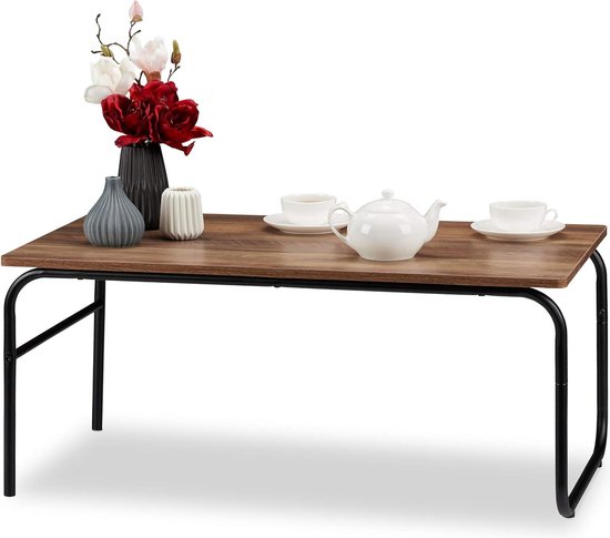 BAKAJI Salontafel voor woonkamer, rechthoekig, modern
