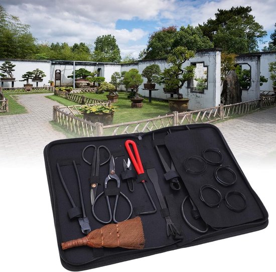Bonsai gereedschap set (16-delig )- BBonsai boompje verzorgingskit - onsai Starters kit –Tuingereedschap - Bonsai schaar - Bonsai Concave Takkensnijder - Bladsnijder -Tuinbenodigdheden van Merkloos	 — afbeelding 5