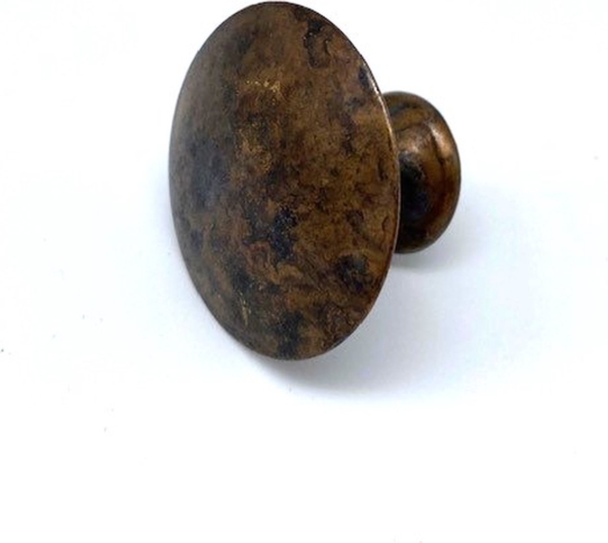 Knop Messing Antiek rond 35mm