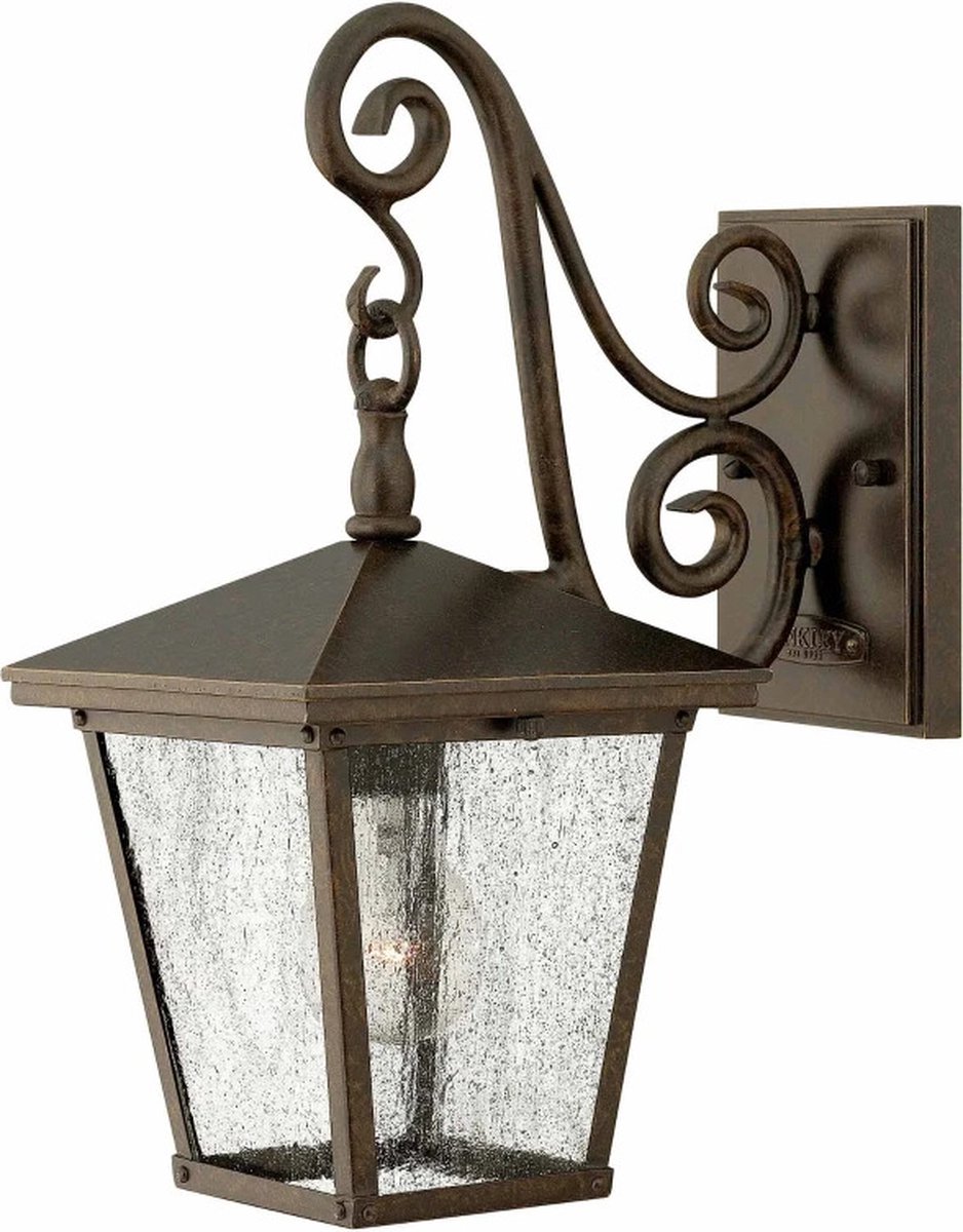 Bohemian Wandlamp - Steady Lighting - Metaal - Bohemian - E27 - L: 28.6cm - Voor Buiten - Woonkamer - Eetkamer - Brons