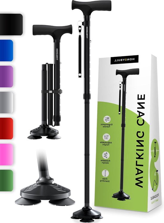Elegante opvouwbare wandelstok - Cadeau voor Oma.nl