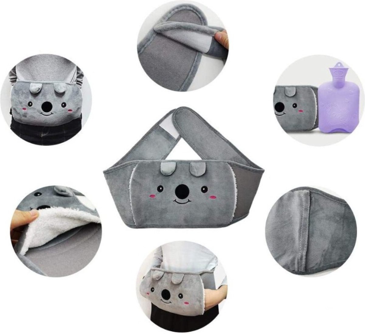 Nivard Warmwaterzak Met Hoes - Warmwaterkruik - Warmtekussen - Warmtekruik - Knuffel - Kruik - Bag - 3-Pack – foto 5