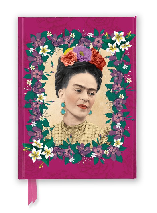 Carnets Flame Tree - Frida Kahlo : Pink foncé (Journal déjoué)