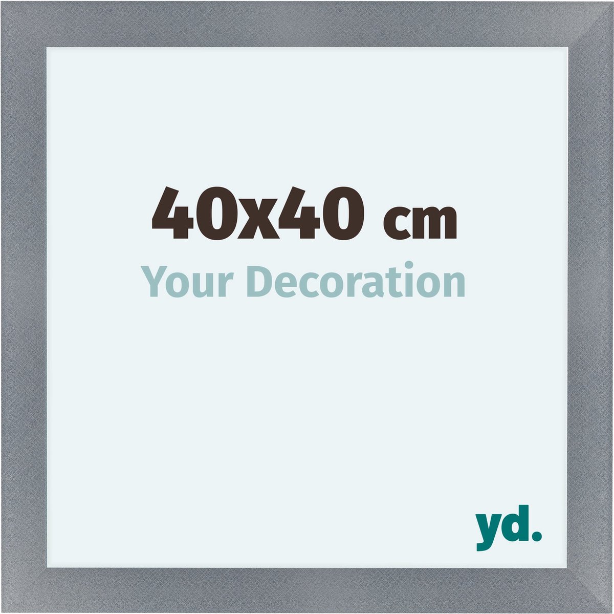 yd. Your Decoration - Fotolijst 40x40 cm - MDF - Aluminium Geborsteld - Como
