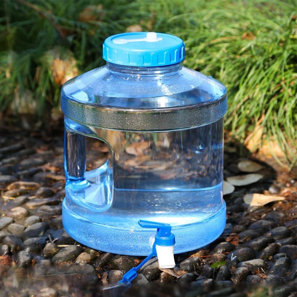 RUYI Waterjerrycan met kraan en schroefdeksel, camping-jerrycan, BPA-vrij, draagbaar waterreservoir met handvat voor caravans, picknick, wandelen