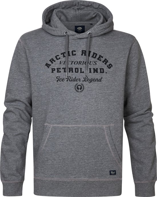 Petrol Industries - Sweat à capuche Artwork pour hommes Wyatt - Grijs - Taille M