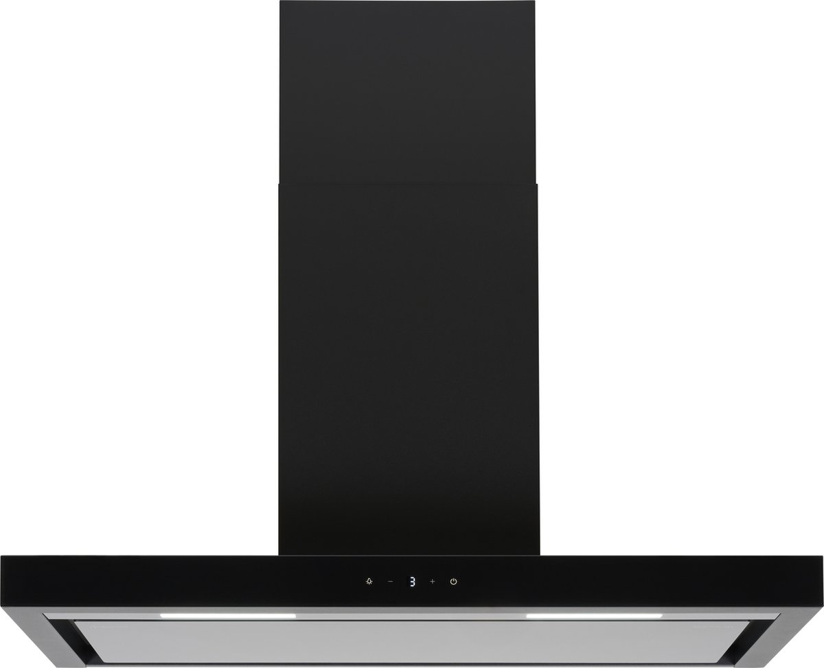 Everglades EVCH9845B - Afzuigkap - Zwart - 90CM - Met Krachtige Motor van 800M3/H - Inclusief Koolstoffilters - Energieklasse A - 4 Standen - Tiptoets - Digitaal - 5 Jaar Garantie