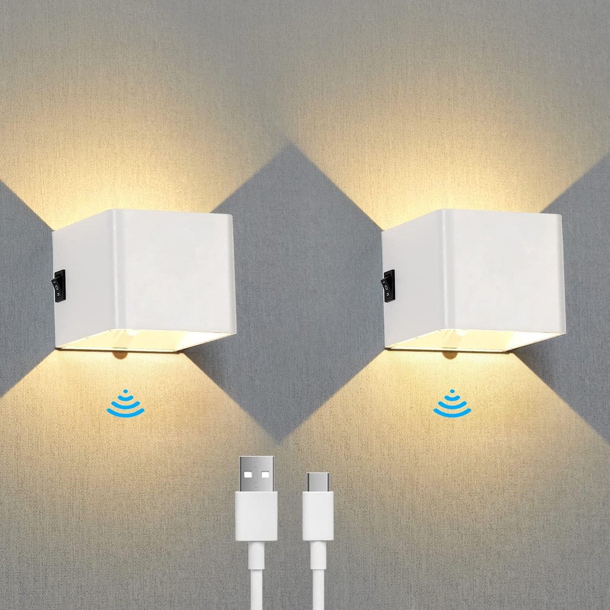 Solacis Wandlamp oplaadbaar - Wandlamp - Wandlamp oplaadbaar binnen - Wandlamp binnen - Must have voor in uw woning!