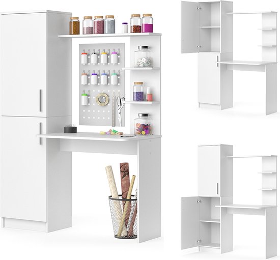 Vicco Bureau Tessa, Wit, 122,9 x 52 cm