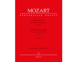 Bärenreiter Mozart: Concerto in G major Nr. 3 KV 216 - Bladmuziek voor snaarinstrumenten