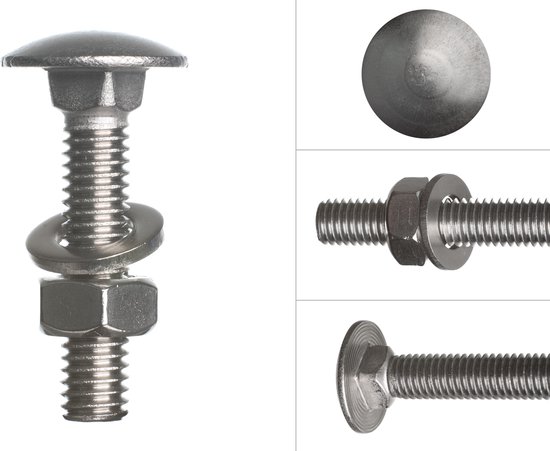 SKIR'CO 4 stuks, meubelstelpoten M8 x 20 mm, verstelbare ronde poten 20 mm diameter, M8 draadnivellervoet