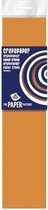 Papier crêpe plat orange 250 cm