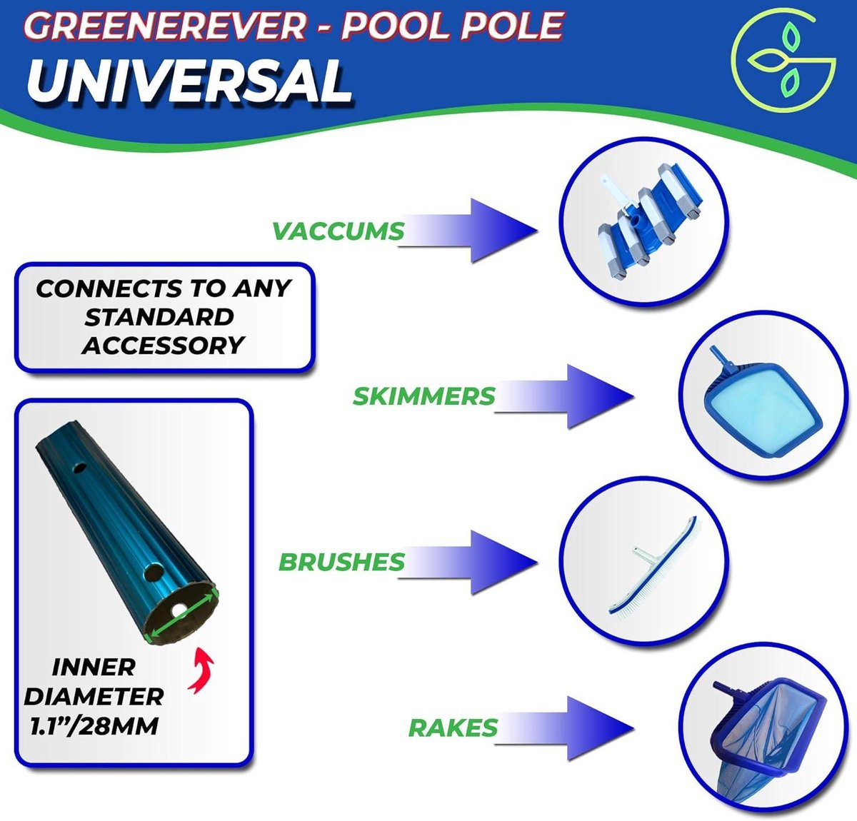 Greenerever 270 cm Zwembad Pool Telescopische