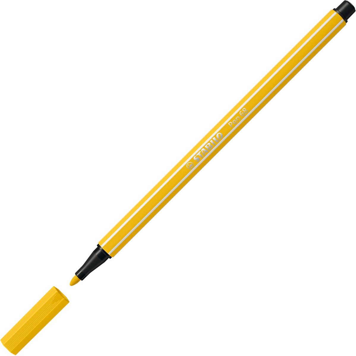 STABILO Pen 68 - Premium Viltstift - Geel - per stuk — afbeelding 5