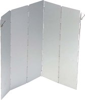 Bo-Camp - Kookwindscherm - Aluminium - 5-Delig