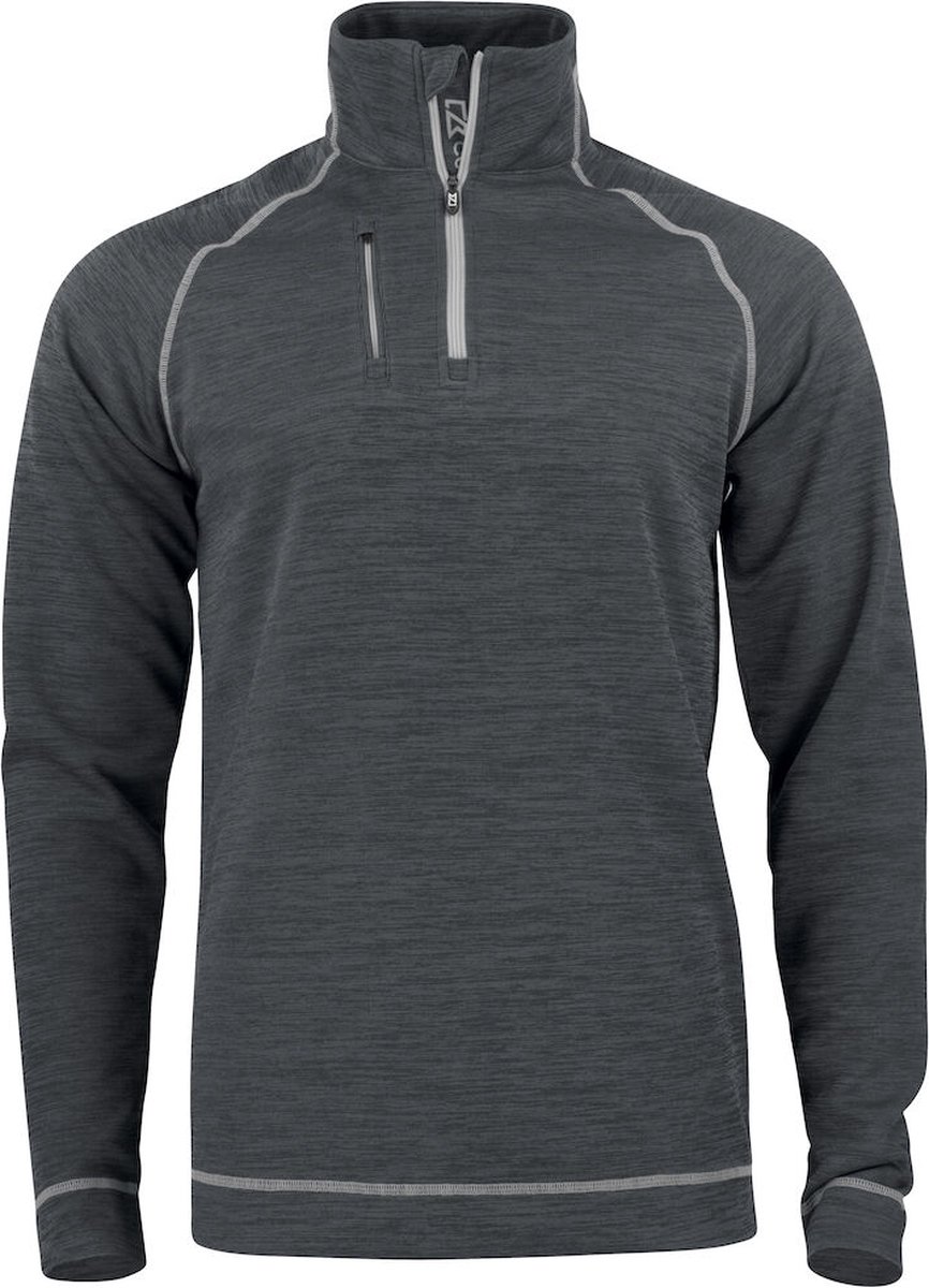 Cutter & Buck Chambers Half Zip Heren 358412 - Antraciet Melange - XL