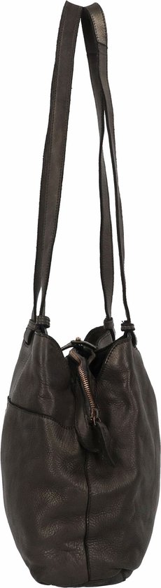HAROLD'S Cuir Sac à épaule Submarine Shopper Twin Black Noir