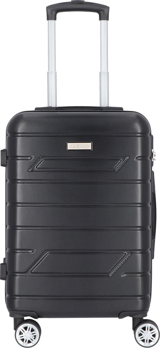 NOWI Bergamo 4 wielen Cabinewagen 56 cm - Harde bagage - Combinatieslot - schwarz