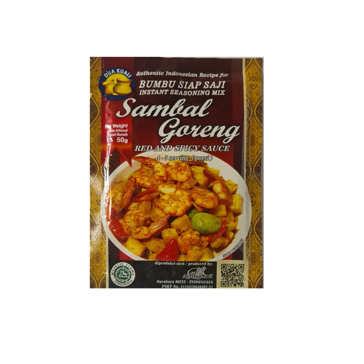 Goedkoopste Dua Kuali | Sambal Goreng | 12x50gr