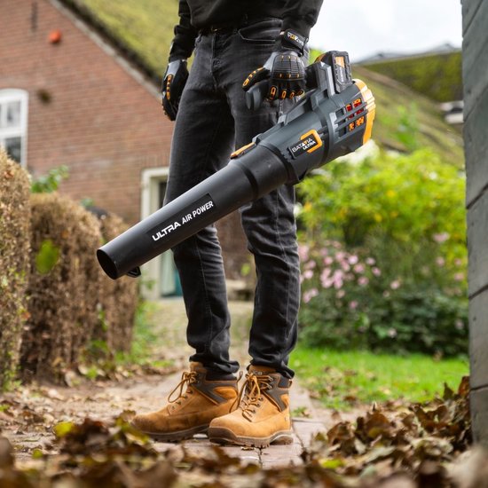 Souffleur à Batterie Vothen 2x4000 MAh - Puissant, Léger Et Silencieux Pour Jardin Et Terrasse