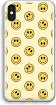 Case Company® - Hoesje geschikt voor iPhone X hoesje - Smiley N°2 - Soft Cover Telefoonhoesje - Bescherming aan alle Kanten en Schermrand