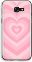 Case Company® - Hoesje geschikt voor Samsung Galaxy A5 (2017) hoesje - Hart Roos - Soft Cover Telefoonhoesje - Bescherming aan alle Kanten en Schermrand