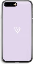 Case Company® - Hoesje geschikt voor iPhone 7 PLUS hoesje - Klein hartje paars - Soft Cover Telefoonhoesje - Bescherming aan alle Kanten en Schermrand